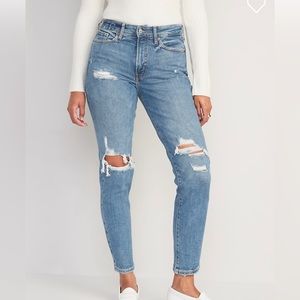 High-Waisted OG Straight Ripped Jeans